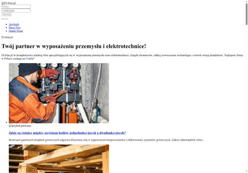 El-Fran Karpiński Krzysztof Instalatorstwo i Pomiary Elektryczne